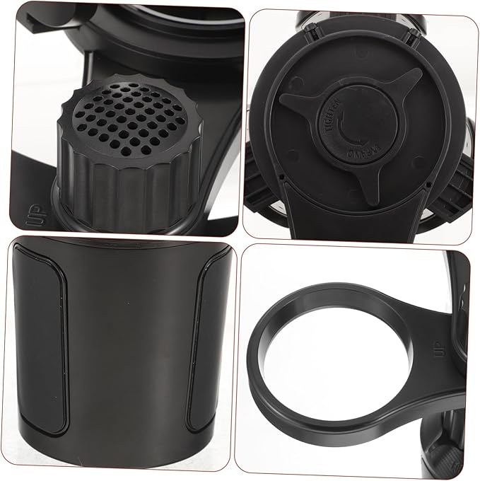 Adjustable Angle Car Cup Holder Expander with Tray Portable Vehicle Mounted Drink and Snack Rack for Cars Sturdy Non Slip Organizer for Cups Phones and Small Items