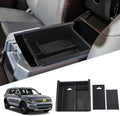 SKTU for 2020-2024 2025 Kia Telluride 2014-2024 Toyota 4Runner Center Console Organizer Insert ABS Black Materials Tray 2024 2025 Telluride Accessories with Coin and Sunglasses Holder