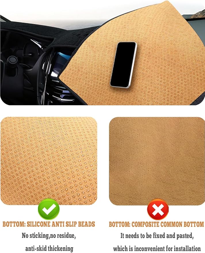 Dashboard Cover Dash Cover Mat for Toyota Tacoma 2023 2022 2021 2020 2019 2018 2017 2016 Accessories Dash Mat Interior Dashboard Cover Custom Fit 2016-2023 Toyota Tacoma Dashboard Pad