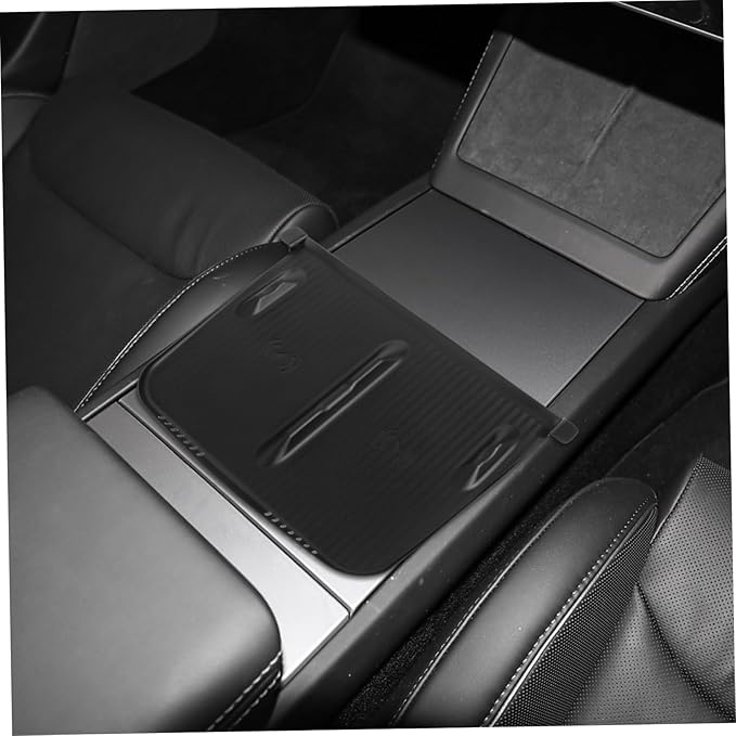 Zerodeko Center Console -Skid Charger Mat for Model Silicone Pad for Secure Phone Charging Easy Installation Upgrade Version