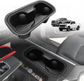 Muslogy Center Console Cup Holder Inserts Compatible with 2022-2024 2025 Chevy Silverado & GMC Sierra Accessories Middle Console Drink Holder TPE Organizer Non-Slip Drink Stopper(Bucket Seat Only)
