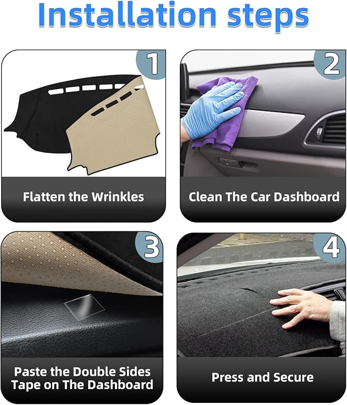SKYLOTEC Dash Cover Custom Fit for Kia K4 2025 2026 Dashboard Cover Mat Dash Pad Carpet Protector