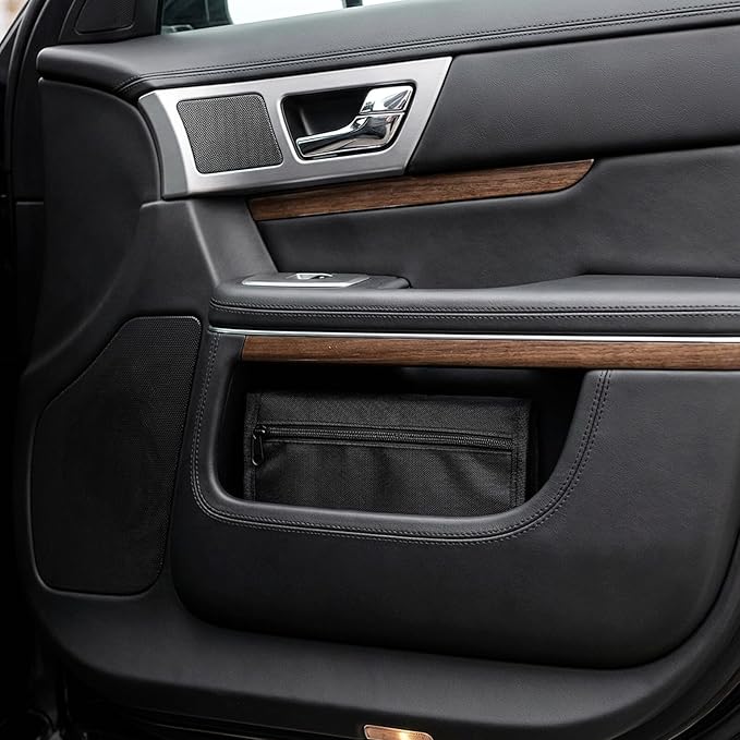 Car Document Organizer Oxford Fabric Multi-pocket Car Bag Organizer with Glove Box Storage for Registration and Insurance Holder, Portable Vehicle Document Holder for Men