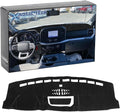 x xotic tech Center Console Dashboard Mat Compatible with Ford F-150 F150 2021 2022 2023, Pre-Cut Non-Slip Sunshield Sun Glare Protector Dash Carpet Pad Black Cover (only fit 8 inch Screen)