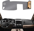 KEYOOG Dashboard Cover Dash Mat Fit for to-yota 2013-2007 Tundra,2017-2008 Sequoia (Without HUD Models),Car Dash Board Mat Anti-Glare Carpet,Non-Slip Pad Sunshield Protector (Grey)