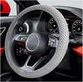 Car Steering Wheel Cover, 15 Inches Automotive Steering Wheel Protector, Elastic Stretch Steering Wheel Cover for Most Vehicles, Universal Interior Decor Car Accessories (Gray)