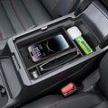 Neepiar Center Console Organizer Compatible with 2026 2025 2024 2023 Honda CRV Armrest Storage Box Coin and Glass Holder ABS Plastic Insert Secondary Storage Interior Accessories