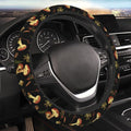 Mushroom nut Neoprene Steering Wheel Cover for Men Women Anti-Slip Elastic Steering Wheel Protective Cover 15in Universal Car Accessories Fit Cars, SUVs, Auto