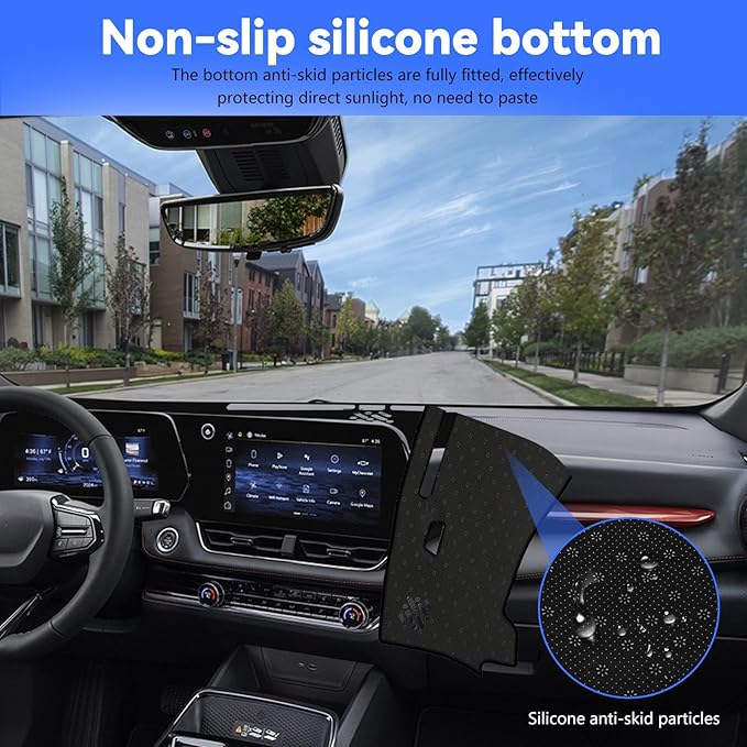 Dashboard Cover for 2025 2026 Chevy Chevrolet Equinox (Not for EV), Non-Slip Dashboard Protector & Sunshield, UV-Blocking, Anti-Glare Dash Mat Pad