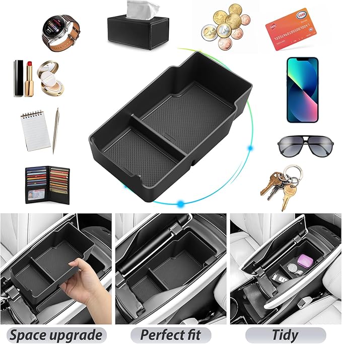 SKTU for 2024 2025 2026 Buick Envision Accessories Center Console Organizer for 2024 2025 2026 Buick Envision (Preferred/Sport Touring/Avenir) Console Tray 2024-2026 Envision Insert ABS Materials Tray