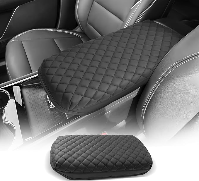 CDEFG for Chevrolet Blazer EV 2024 2025 2026 Center Console Cover Armrest Box Cover for Blazer EV (LT, RS) Accessories Arm Rest Protector Thickened with Inner Pocket