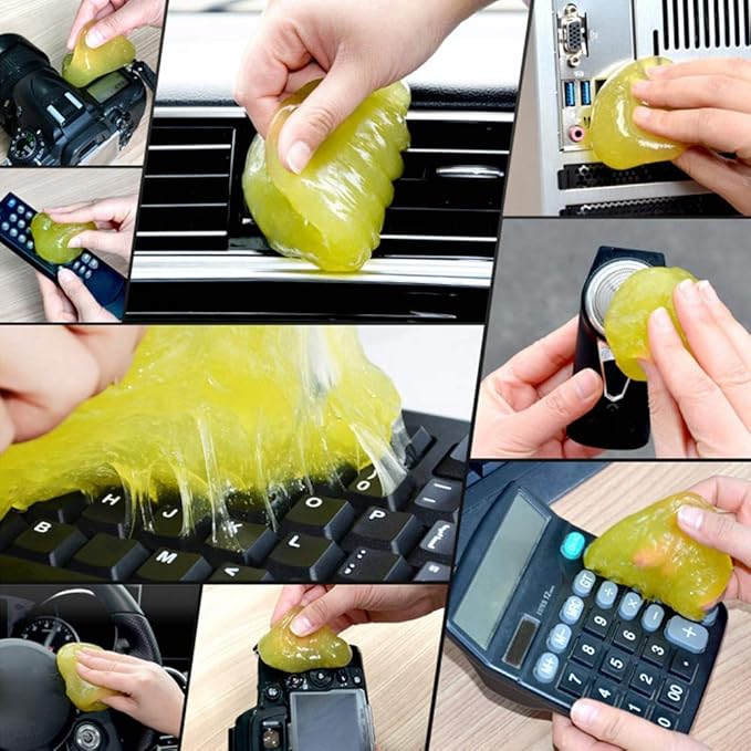 Car Cleaning Gel Car Clean Putty, 200g Universal Car Interior Cleaner Slime, Car Interior Detailing Cleaning Putty Reusable Auto Dust Removal Gel Auto Detailing Tools Accessories