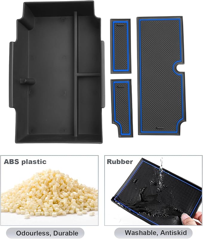 SKTU for 2024 2025 2026 Subaru Crosstrek/Impreza Center Console Organizer 2024-2026 Crosstrek Console Tray 2024 2025 2026 Impreza Accessories Tray 2024 2025 2026 Crosstrek Accessories (Blue)