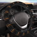 Funny Skeleton Skull Pumpkin Steering Wheel Cover Men, Comfortable Elastic Steering Car Wheel Cover Fit 15 inches Universal Accessories Suvs Trucks Decor