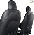 2PCS Leather Seat Back Kick Protector for Tesla Model Y/3/X/S (2020-2026) - Waterproof, Scratchproof Backseat Cover for Kids & Pets with Organizer Pocket | Easy to Clean | Dirt & Mud Protection