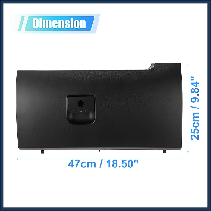 Dash Glove Box Door Lid Cover for Volkswagen Beetle 2006-2010 Glove Compartment Lid No.1C1880247R Black Stylish Design