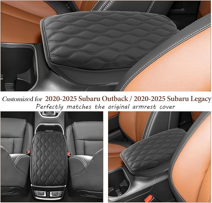 SKTU for 2025 Subaru Outback Accessories Center Console Cover for 2020-2025 Subaru Outback/Legacy Armrest Cover Outback Wilderness Armrest Pad Subaru Outback 2025 Accessories Center Console Cushion