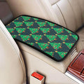 DORKEIXIA Christmas Tree Snow Auto Center Console Armrest Pad Universal Car Center Console Cover Seat Box Cover for Sedan, Van, SUV, Truck Car Accessorie