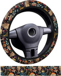 Car Steering Wheel Cover, Universal 15 Inch Neoprene Non-Slip Steering Wheel Covers, Funny Car Accessories for Women Men Fit Auto, Suvs, Truck Cute Various Mushroom