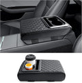 CDEFG for 2024 2025 Tesla Cybertruck Center Console Armrest Pillow, Cybertruck Armrest Cushion with Cup Holders, Elbow Support Pad Arm Rest Extender 2024 2025 Cybertruck Accessories