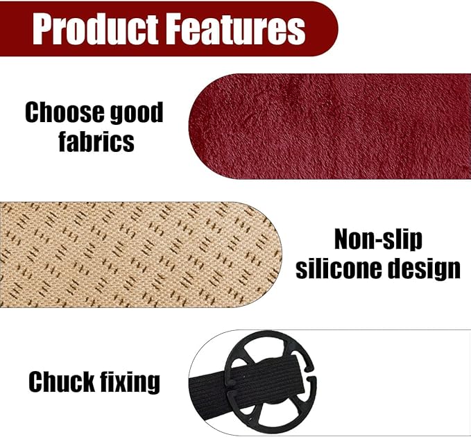 Sheepskin Car Seat Cushion, Soft Comfort Winter Driver Seat Cover, Fluffy Faux Fur Front Seat Pad, Car Seat Protector Pad for Office Chair, Universal Interior Accessory for Car SUV Truck (Wine Red)