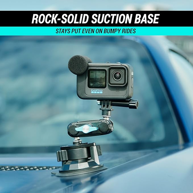 CARMOUNT TitanX100 Heavy Duty Car Mount – 2025 Model, Universal Dashboard & Windshield Cell Phone Car Mount, Adjustable Suction Cup Phone Mount (TitanX100 Pro)