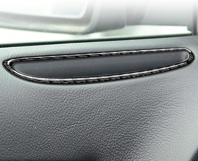 NVCNX Real Premium Carbon Fiber for Chrysler 300 Accessories 2015-2023 2016 2017 2018 2019 2020 2021 2022 S/C/Limited/Touring Car Door Sides Defogger Air Vent Cover Interior Trim Sticker Decal 2PCs