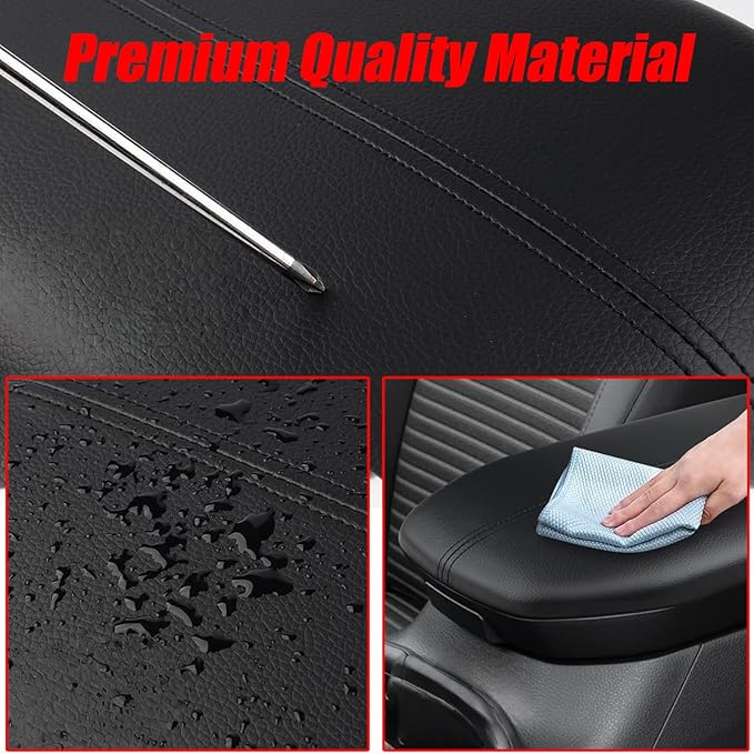 Center Console Armrest Cover for Mazda CX30 2020 2021 2022 2023 2024 2025 2026, Center Console Cover, Car Arm Rest Covering Anti-Scratch Arm Rest Cushion Pad,Carbon Fiber+Silver line