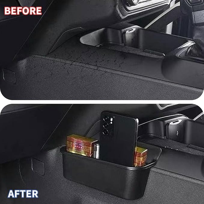 Xaido Console Gear Shifter Tray Compatible with Ford Bronco 2021 2022 2023 2024 2025 2/4-Door, Center Console Gear Side Storage Box Organizer Interior Accessories
