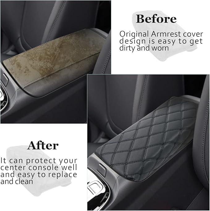 SKTU Update for 2022 2023 2024 Hyundai Tucson Center Console Cover 2022 2023 2024 Santa Cruz Armrest Cover Seat Box Cover Protector 2022 2023 2024 Tucson Accessories Center Console Soft Cushion