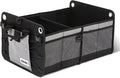 DNA Motoring Trunk Organizer for Car, 70L Large Capacity Foldable Trunk Organizer, Multi Compartment Car Trunk Organizer for Women Men, Grey, TOOLS-00420