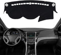 KEYOOG Dashboard Cover Dash Mat Fit for Hy-undai Sonata 2014-2011 (for Left Hand Drive),Car Dash Board Mat Anti-Glare Carpet,Non-Slip Pad Sunshield Protector (Black)