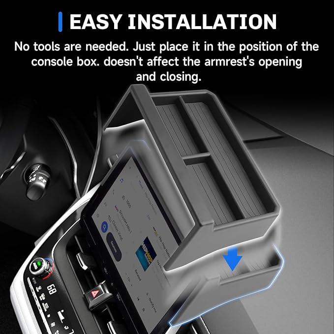 SXCY for 2026 Toyota Corolla Cross Dashboard Organizer Tray [2026, XLE/XSE 10.5 Inch Only] for 2026 Toyota Corolla Cross Accessories Screen Back Tray 2026 Corolla Cross Behind Dash Console Organizer