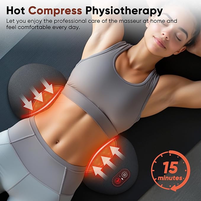 3 in 1 Upadate Rechargeable Electric Lumbar Support Pillow with Adjustable Height for Bed and Chair,Back Massager with Heat,Back Massager for Pain Relief Deep Tissue,Waist Wedge Bolster (Black)