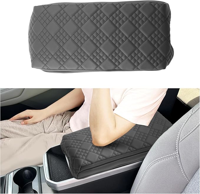SXCY for 2026 GMC Terrain Armrest Cover (Added-Pad) for 2025 2026 GMC Terrain Accessories 2025 2026 Terrain Center Console Cover 2025 2026 Terrain Middle Console Cover Add Soft Cotton Cushion