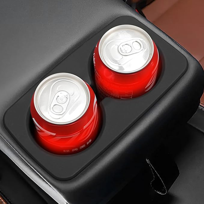 2PCS Cup Holder Inserts for Ford Maverick 2025 2024-2022 Center Console Cup Holder Front Console & Rear Armrest Silicone Drink Holder Organizer Waterproof Non-Slip for Maverick Hybrid XLT