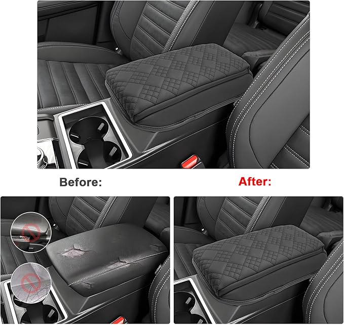 SXCY for 2025 2026 Mitsubishi Outlander Sport Armrest Cover for 2021-2025 2026 Mitsubishi Outlander Sport Accessories 2025 2026 Outlander Sport Center Console Cover Middle Console Cover Cushion