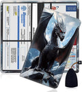 Car Document Holder with Magnetic Shut, Car Registration and Insurance Card Holder, Vehicle Glove Box Organizer Documents, Driver License, Auto Paperwork Organizer Wallet, On Snow Peak Black Dragon