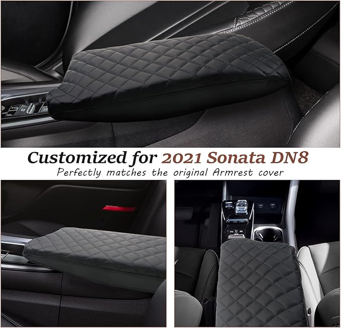 SKTU for 2020 2021 2022 2023 Hyundai Sonata Center Console Cover 2022 2023 Sonata Armrest Pad 2022 2023 Hyundai Sonata Automotive Center Console Soft Cushion