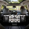 Car Trunk Organizer SUV Accessories, Space-Saving Car Trunk Organizers for Women Fashion Back Seat Car Organization Accessories, It Easy to Find Things, Novelty Cow Print