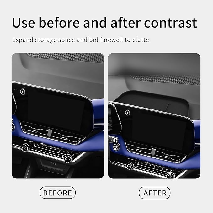 smabee Dashboard Organizer Tray for Chevrolet Chevy Equinox 2025 2026 Accessories Center Console Organizer Tray Armrest Storage Middle Console Insert Silicone