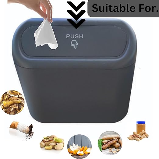 ALTIJARAT INT-Car Bin with 90 Pcs Trash Bag-This Car Trash Can Easy to Hang- Car Bin Tidy is Water-Resistance