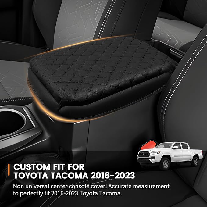 Custom Fit for Center Console Cover Toyota Tacoma 2016-2023 Armrest Cover Center Console Pad Interior Accessories Car Armrest Seat Box Cover Protector