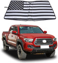LLKUANG Car Windshield Sun Shade Compatible with Toyota Tacoma 2006-2024 Auto Windshield Sunshades Foldable Blocks UV Rays Sun Visor to Keep Your Vehicle Cool and Damage Free (Style E)