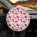 Strawberry Steering Wheel Shade Cover 17 Inch Pink Car Rudder Sunblock Cover for Summer Heat Resistant Steering Wheel Sunblock Cover for Most Vehicle Gift for Holiday
