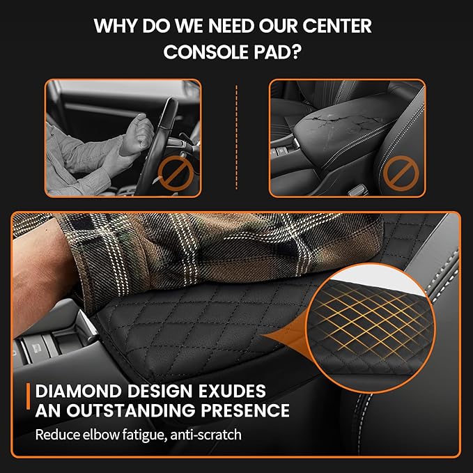Custom Fit for Center Console Cover Honda HR-V 2023 2024 2025 2026 Armrest Cover Center Console Pad Interior Accessories Car Armrest Seat Box Cover Protector