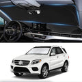 Custom Fit GLE Windshield Sunshade for 2012-2018 2019 Mercedes Benz GLE Class Accessories Front Window Shades Shield for GLE 450 GLE 350 Cover for Windshield Sun Visor Protector Blocks UV Rays