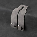 Leather Car Hooks, Car Back Seat Hooks, Car Headrest Hooks Universal for Bag Hooks, Ideal for Back Seat Storage﻿ (1pack-gray)