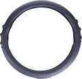 FH Group Universal Fit Silicone with Grip and Pattern Massaging Grip Steering Wheel Cover fits most Cars, SUVs, Trucks, and Vans Gray