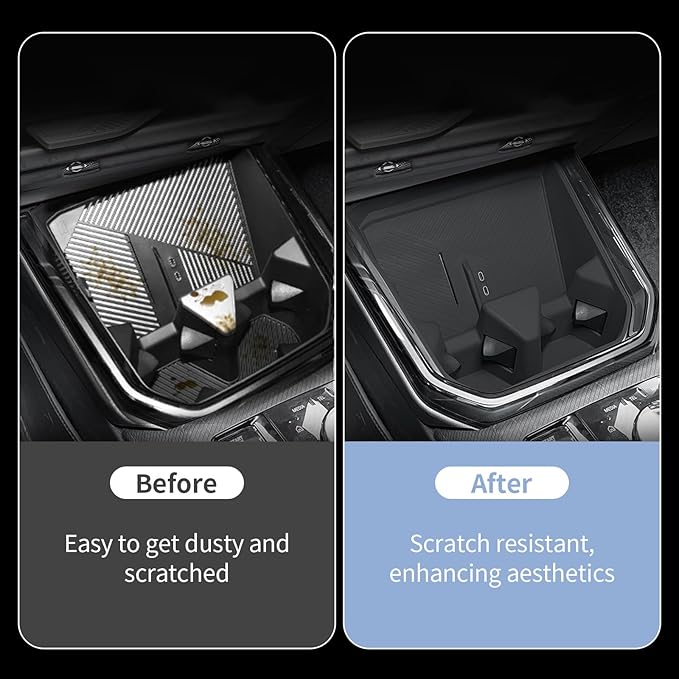 2 in 1 Wireless Charging Mat Cup Holder Organizer Compatible with BMW X3 2025, Center Console Organizer Wireless Charging Pad, Silicone Cup Holder Insert Accessories for 2025 2026 BMW X3